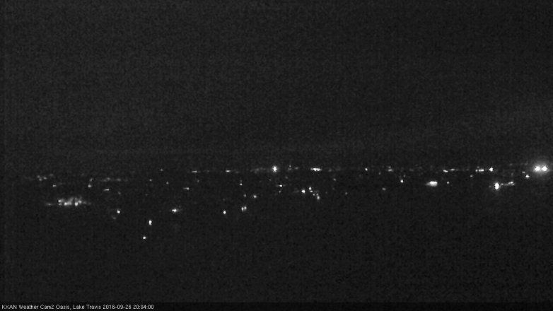 Lake Travis webcam, September 26, 2016 7:35 PM CT