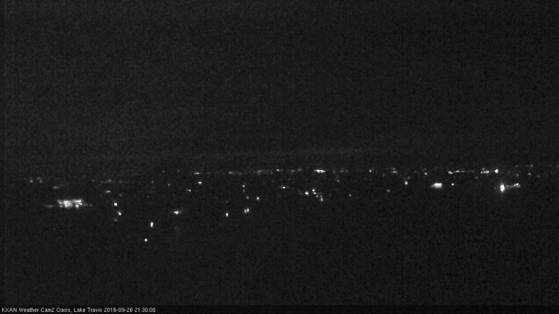 Lake Travis webcam, September 26, 2016 8:40 PM CT