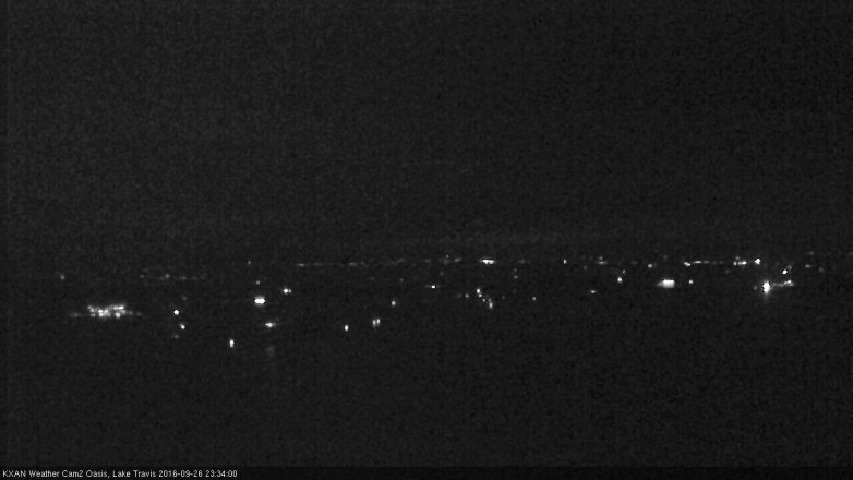 Lake Travis webcam, September 26, 2016 10:50 PM CT