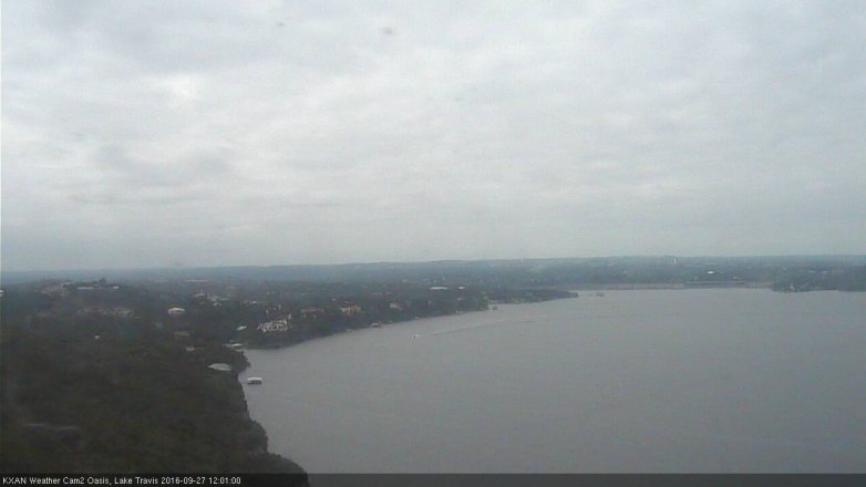 Lake Travis webcam, September 27, 2016 11:10 AM CT