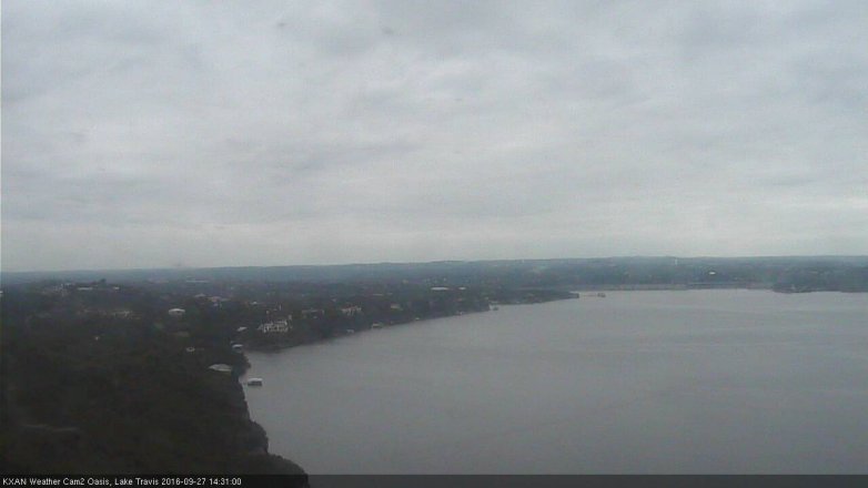 Lake Travis webcam, September 27, 2016 2:00 PM CT