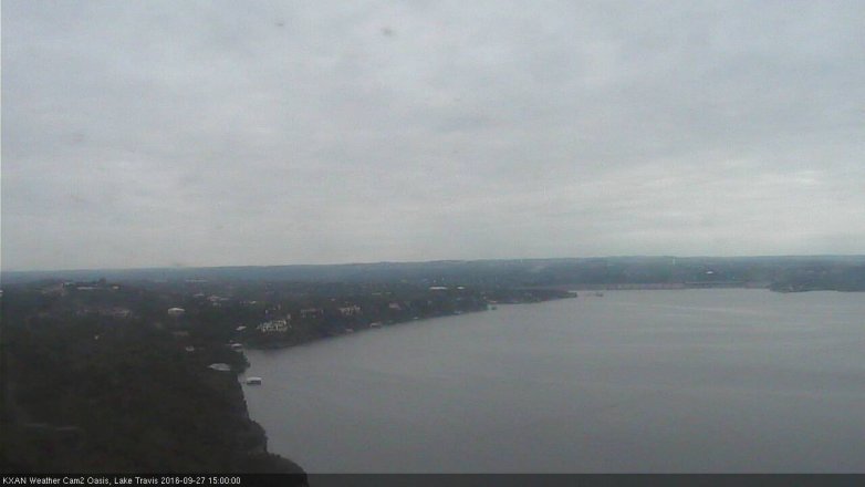 Lake Travis webcam, September 27, 2016 2:25 PM CT