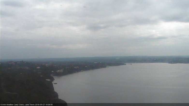 Lake Travis webcam, September 27, 2016 3:10 PM CT