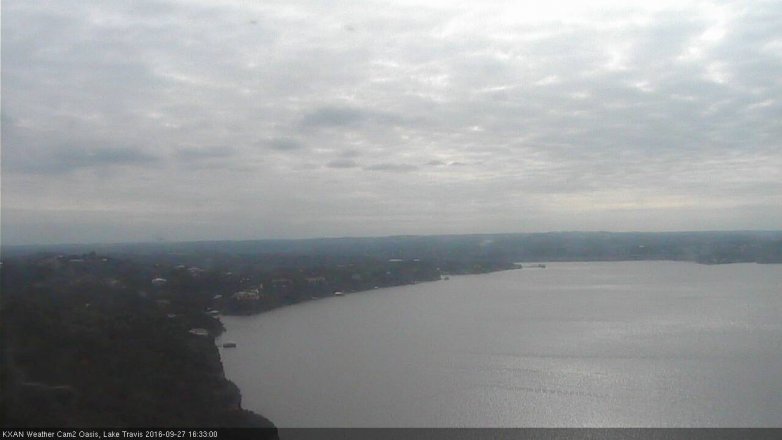 Lake Travis webcam, September 27, 2016 3:40 PM CT