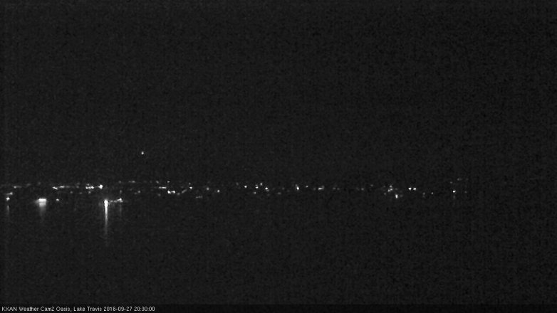 Lake Travis webcam, September 27, 2016 7:35 PM CT