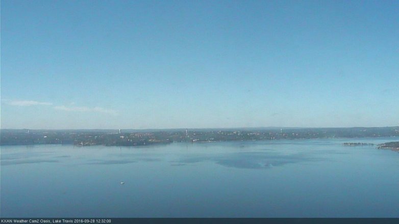 Lake Travis webcam, September 28, 2016 11:45 AM CT