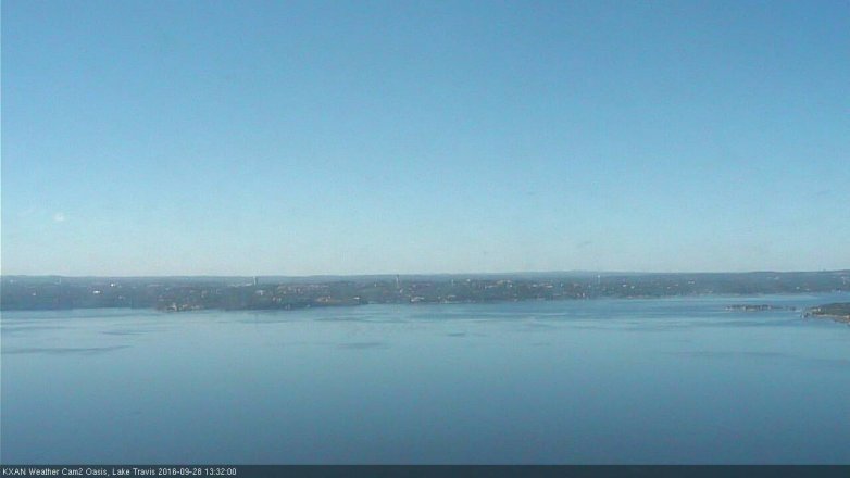 Lake Travis webcam, September 28, 2016 12:35 PM CT