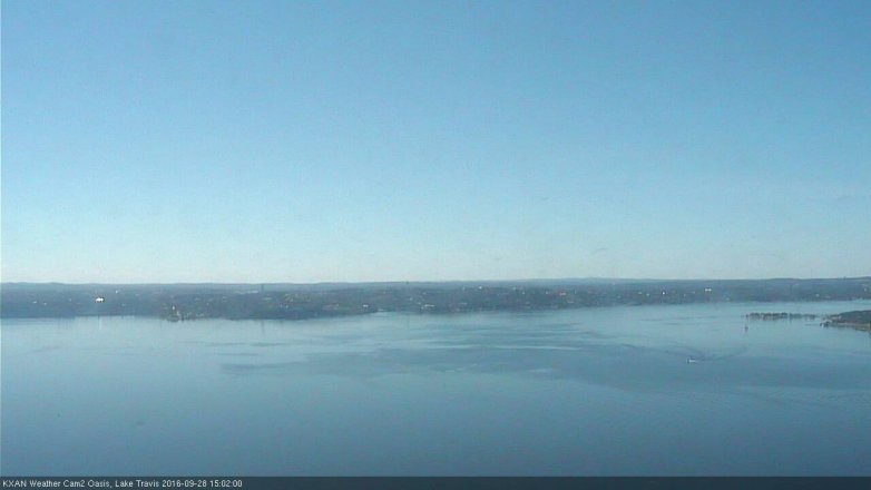 Lake Travis webcam, September 28, 2016 2:05 PM CT