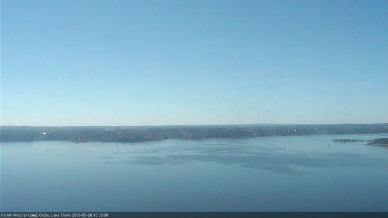 Lake Travis webcam, September 28, 2016 2:20 PM CT