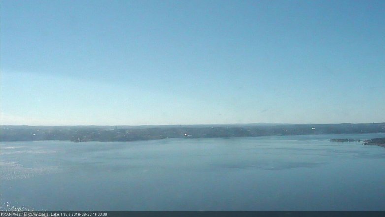 Lake Travis webcam, September 28, 2016 3:05 PM CT