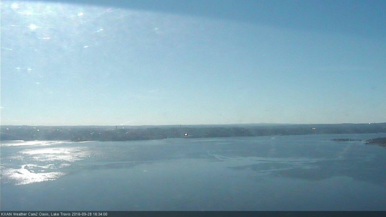 Lake Travis webcam, September 28, 2016 4:00 PM CT