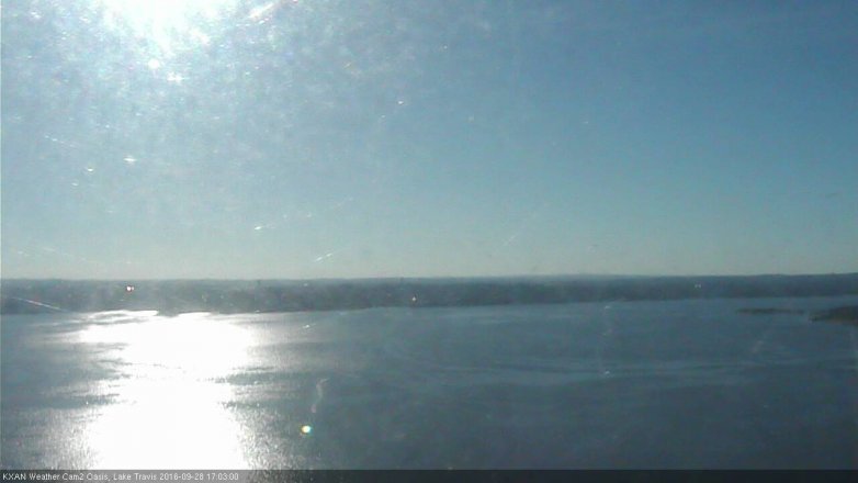 Lake Travis webcam, September 28, 2016 4:30 PM CT