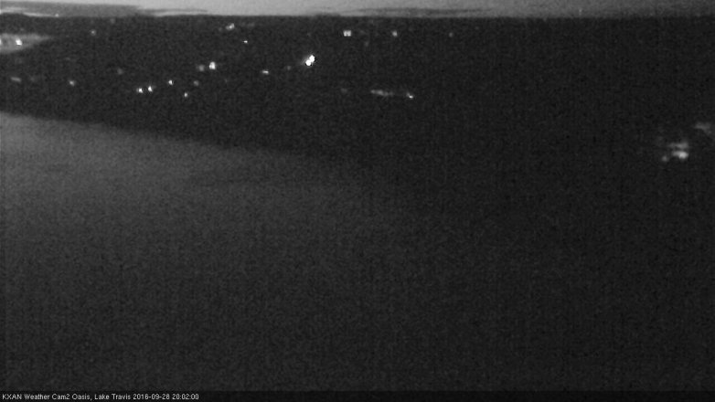 Lake Travis webcam, September 28, 2016 7:10 PM CT