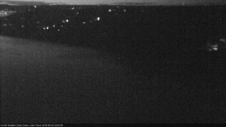 Lake Travis webcam, September 28, 2016 7:30 PM CT