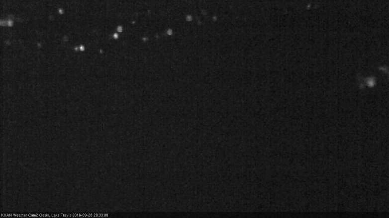 Lake Travis webcam, September 28, 2016 8:05 PM CT