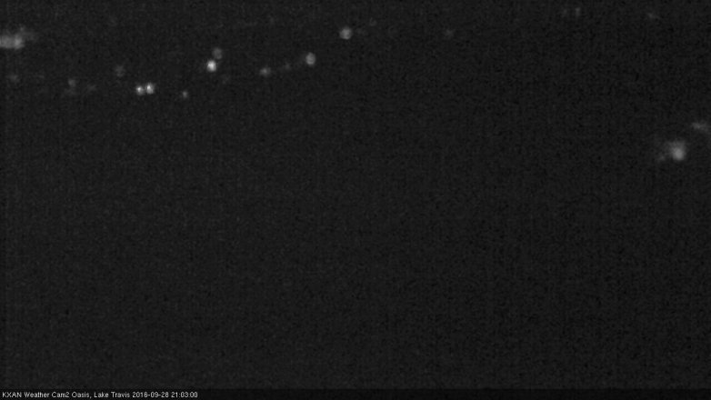 Lake Travis webcam, September 28, 2016 8:15 PM CT