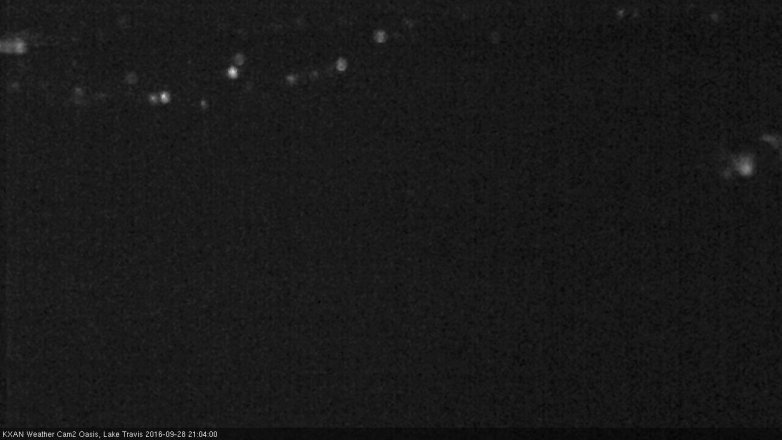Lake Travis webcam, September 28, 2016 8:20 PM CT