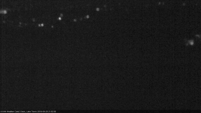 Lake Travis webcam, September 28, 2016 8:25 PM CT