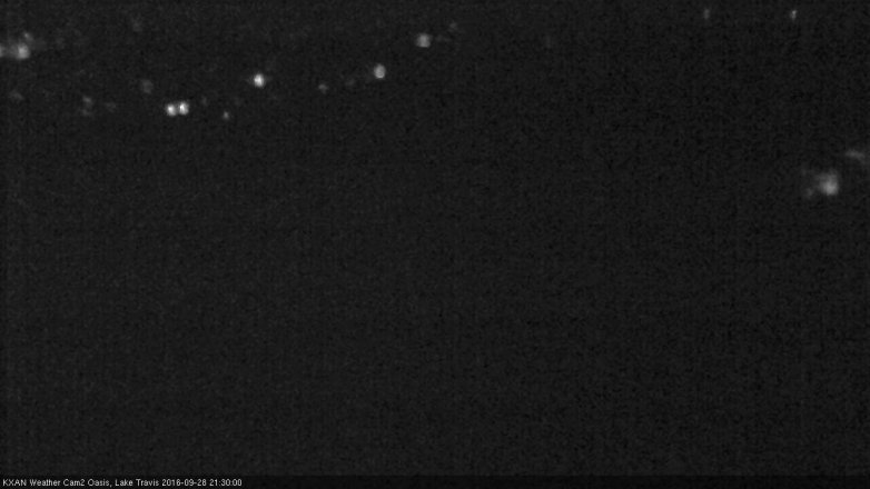 Lake Travis webcam, September 28, 2016 8:50 PM CT