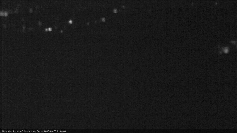 Lake Travis webcam, September 28, 2016 9:00 PM CT