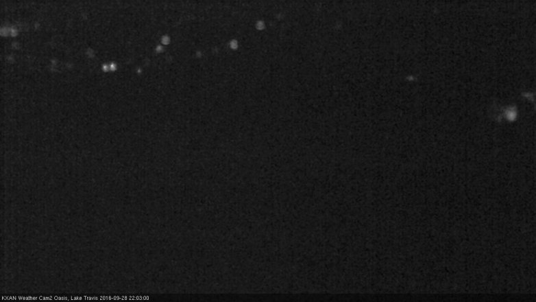 Lake Travis webcam, September 28, 2016 9:15 PM CT