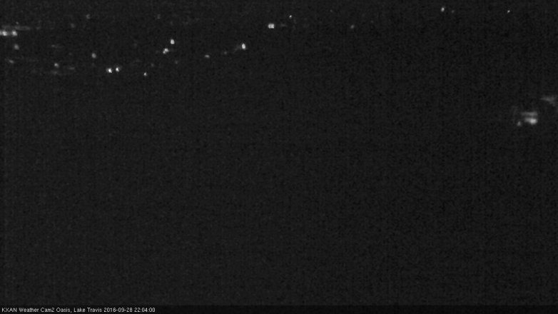 Lake Travis webcam, September 28, 2016 9:35 PM CT