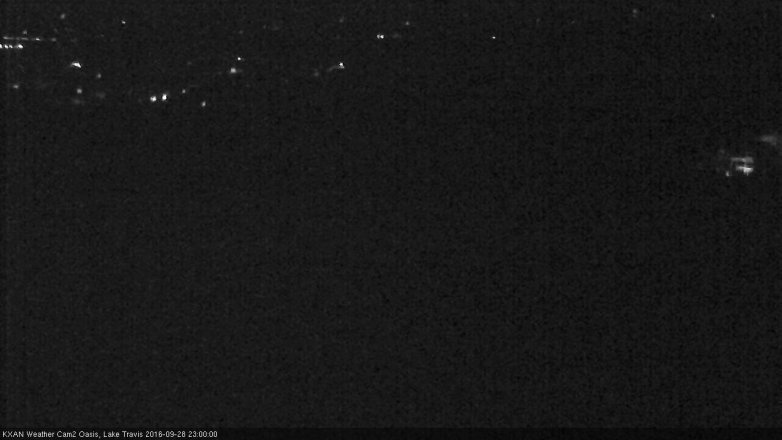 Lake Travis webcam, September 28, 2016 10:20 PM CT