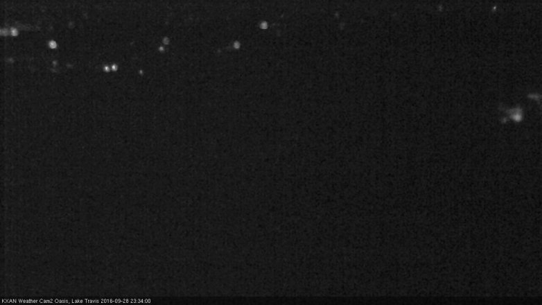 Lake Travis webcam, September 28, 2016 11:00 PM CT