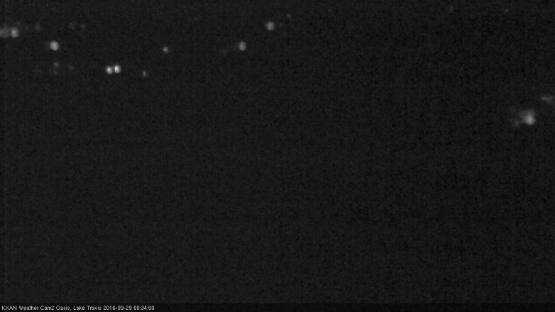 Lake Travis webcam, September 28, 2016 11:40 PM CT