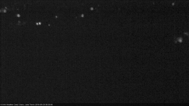 Lake Travis webcam, September 28, 2016 11:45 PM CT