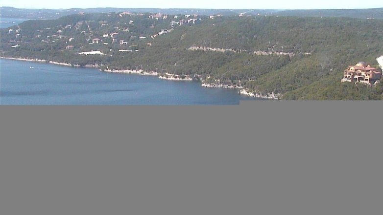 Lake Travis webcam, September 29, 2016 1:40 PM CT