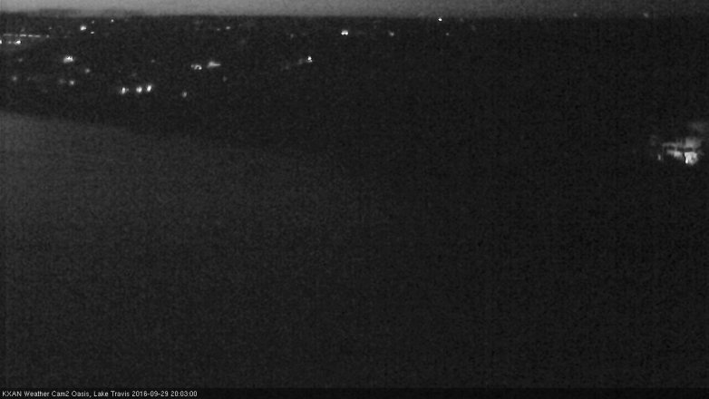 Lake Travis webcam, September 29, 2016 7:10 PM CT
