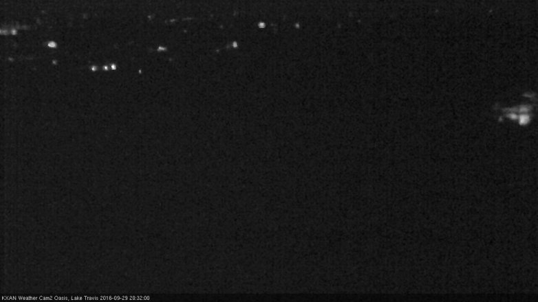 Lake Travis webcam, September 29, 2016 7:40 PM CT