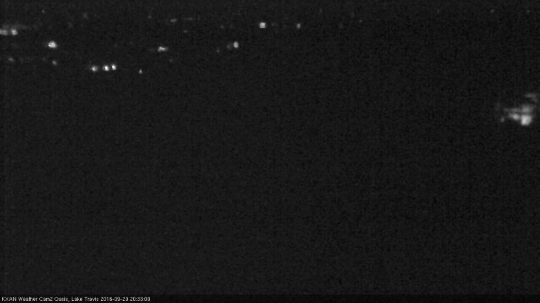 Lake Travis webcam, September 29, 2016 8:05 PM CT