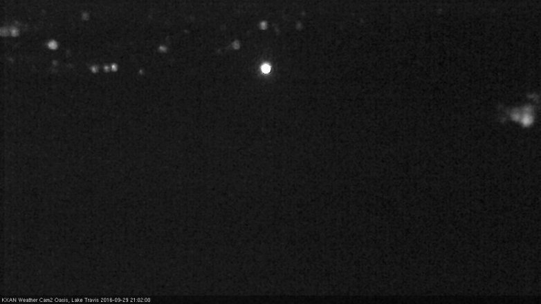 Lake Travis webcam, September 29, 2016 8:15 PM CT