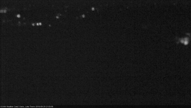 Lake Travis webcam, September 29, 2016 8:35 PM CT