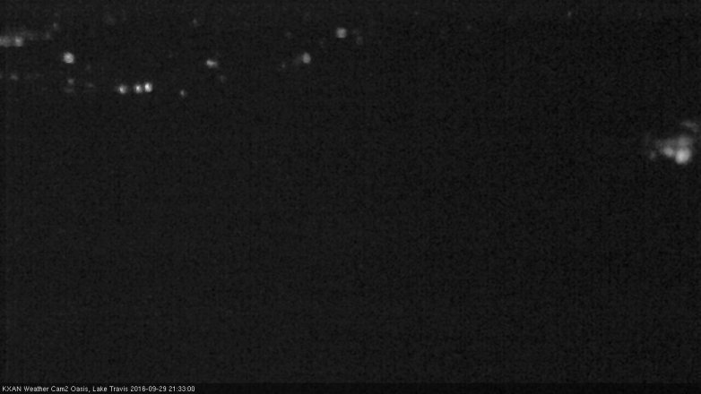 Lake Travis webcam, September 29, 2016 9:00 PM CT