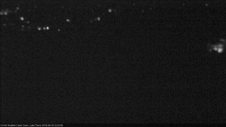 Lake Travis webcam, September 29, 2016 9:55 PM CT