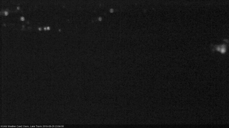 Lake Travis webcam, September 29, 2016 10:20 PM CT