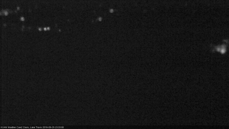 Lake Travis webcam, September 29, 2016 10:50 PM CT