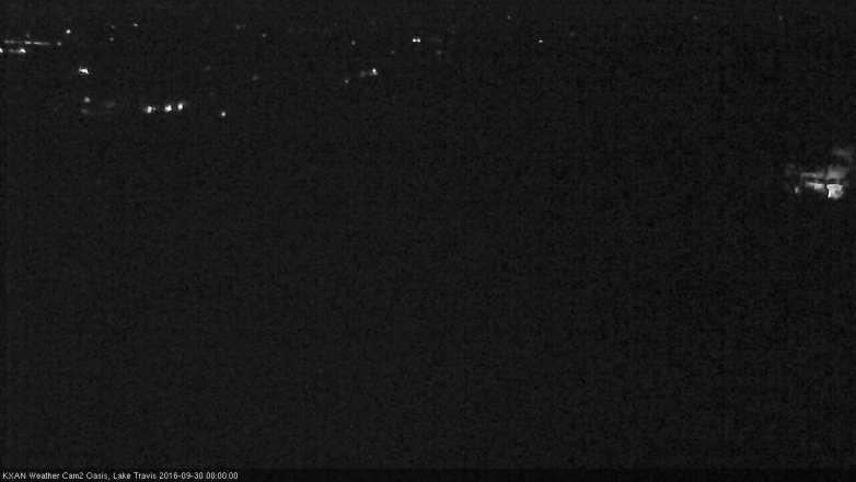 Lake Travis webcam, September 29, 2016 11:15 PM CT