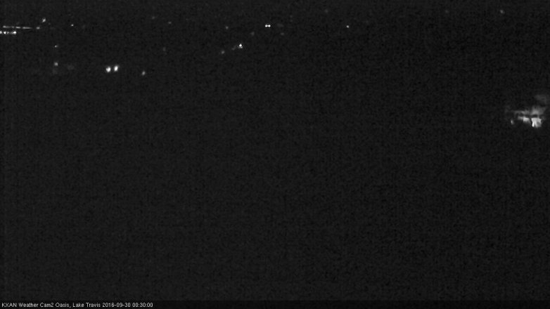 Lake Travis webcam, September 29, 2016 11:35 PM CT