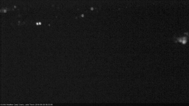 Lake Travis webcam, September 29, 2016 11:40 PM CT