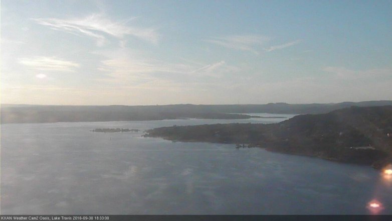 Lake Travis webcam, September 30, 2016 5:50 PM CT