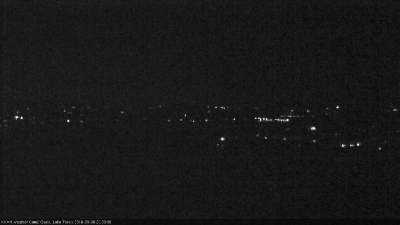 Lake Travis webcam, September 30, 2016 7:35 PM CT