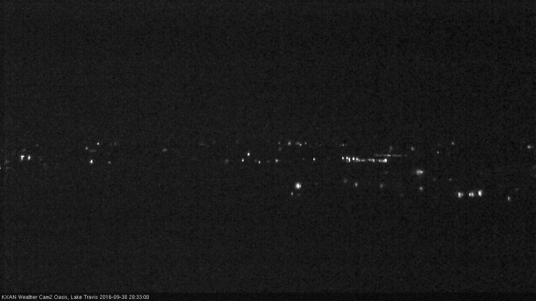 Lake Travis webcam, September 30, 2016 7:40 PM CT
