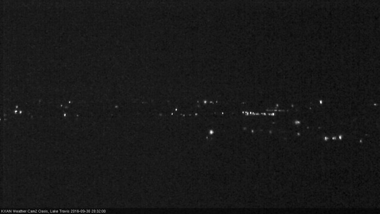 Lake Travis webcam, September 30, 2016 7:45 PM CT