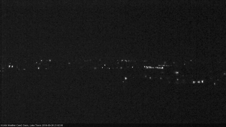 Lake Travis webcam, September 30, 2016 8:10 PM CT