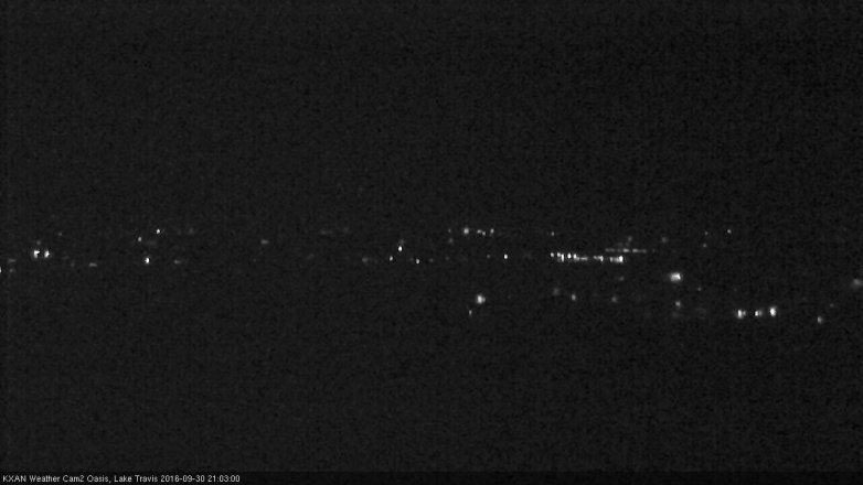 Lake Travis webcam, September 30, 2016 8:20 PM CT