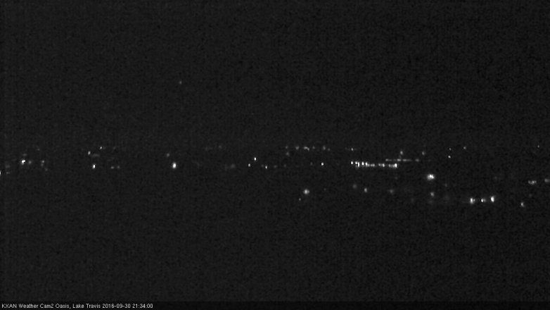 Lake Travis webcam, September 30, 2016 8:55 PM CT